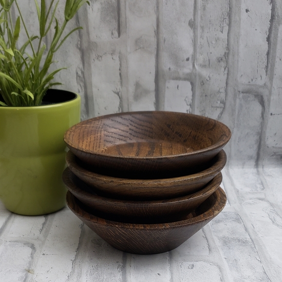 Wooden Salad Bowls - Set of 4